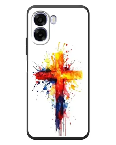 Чехол для OPPO A6x с картинкой «Акварельный крест» Чехол для OPPO A6x с картинкой «Акварельный крест»