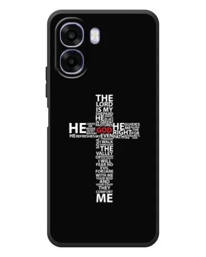 Чехол для OPPO A6x с картинкой «Текстовый крест» Чехол для OPPO A6x с картинкой «Текстовый крест»