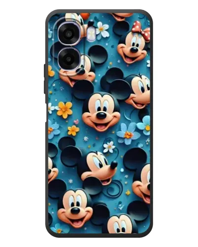 Чехол для OPPO A6x с картинкой «Паттерн Микки и Минни»