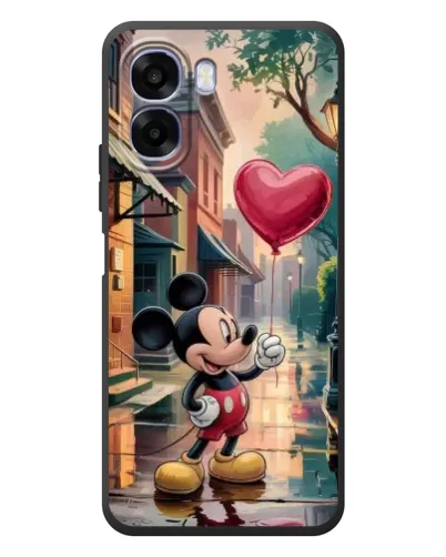 Чехол для OPPO A6x с картинкой «Микки и шарик-сердце»