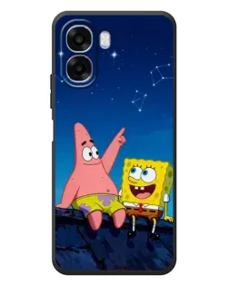 Чохол для OPPO A6x з картинкою «Губка Боб та Патрік вночі»