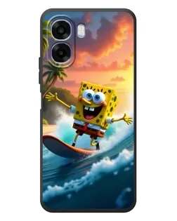 Чохол для OPPO A6x з картинкою «Губка Боб серфінгіст»