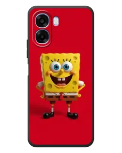 Чохол для OPPO A6x з картинкою «Спанч Боб на червоному»
