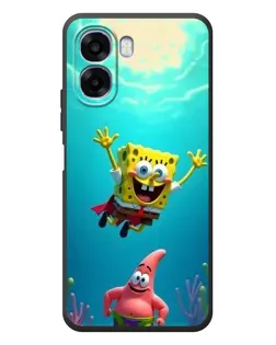 Чехол для OPPO A6x с картинкой «Спанч Боб под водой»