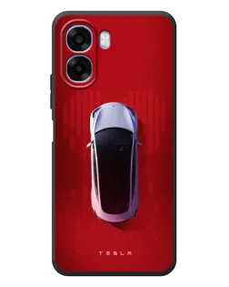 Чехол для OPPO A6x с картинкой «Tesla Top View»