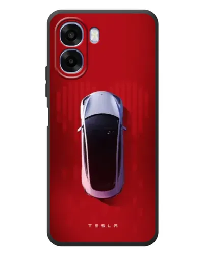 Чехол для OPPO A6x с картинкой «Tesla Top View»