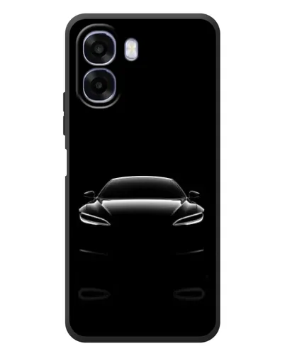 Чехол для OPPO A6x с картинкой «Силуэт Tesla Night»