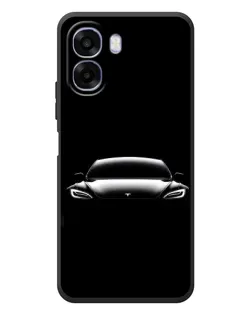Чехол для OPPO A6x с картинкой «Фары Tesla Night»