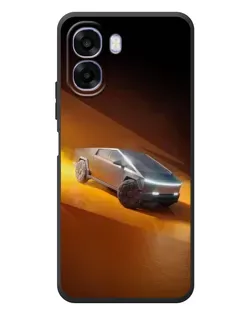 Чехол для OPPO A6x с картинкой «Cybertruck в пустыне»