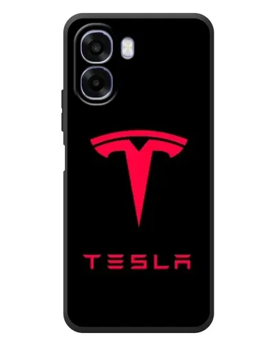 Чехол для OPPO A6x с картинкой «Tesla Red Logo»