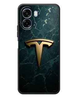 Чехол для OPPO A6x с картинкой «Мраморная Tesla Gold»