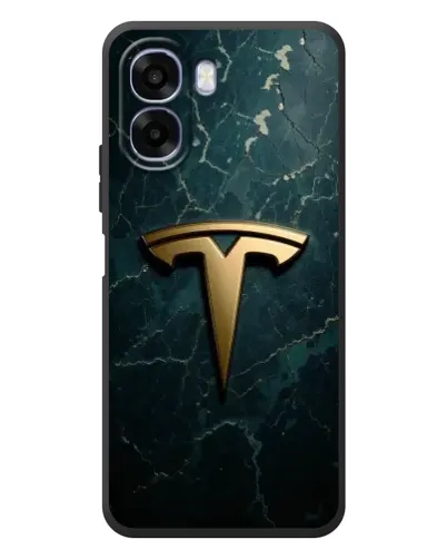 Чехол для OPPO A6x с картинкой «Мраморная Tesla Gold»