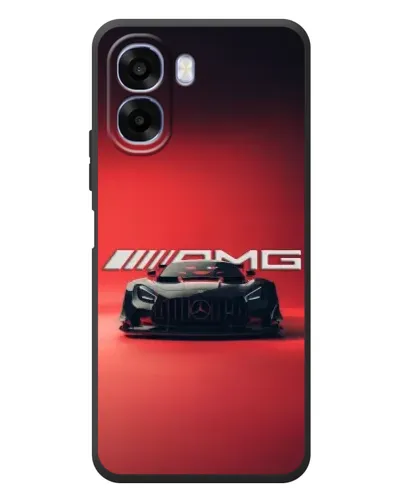 Чехол для OPPO A6x с картинкой «Mercedes AMG — красная линия»