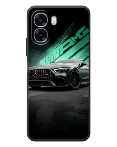 Чехол для OPPO A6x с картинкой «Темный Mercedes AMG»
