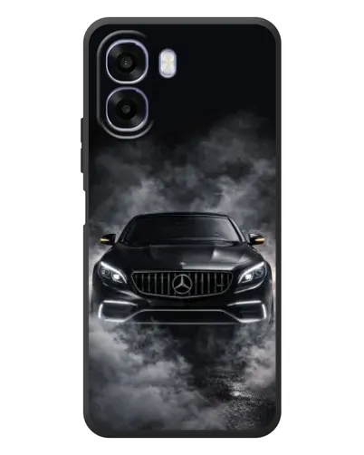 Чехол для OPPO A6x с картинкой «Mercedes в дыму»