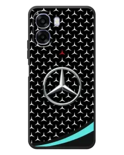 Чехол для OPPO A6x с картинкой «Mercedes — бирюзовый акцент»
