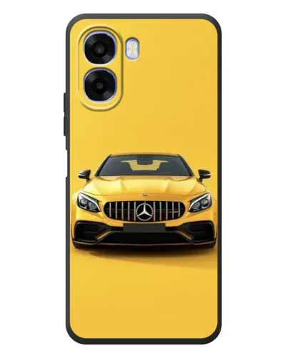 Чехол для OPPO A6x с картинкой «Желтый Mercedes GT»