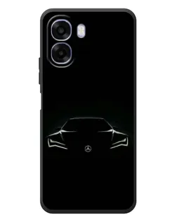 Чехол для OPPO A6x с картинкой «Mercedes — силуэт авто»