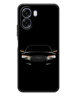 Чехол для OPPO A6x с картинкой «Audi — ночной контур»