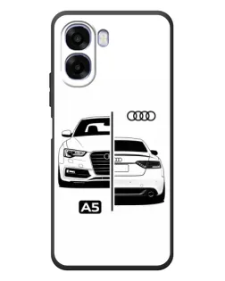 Чехол для OPPO A6x с картинкой «Audi — контрастный дизайн»