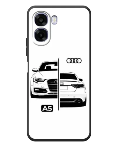 Чехол для OPPO A6x с картинкой «Audi — контрастный дизайн»