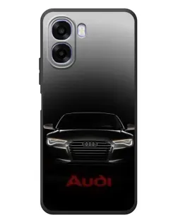 Чехол для OPPO A6x с картинкой «Audi — градиентный контур»