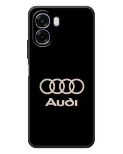 Чехол для OPPO A6x с картинкой «Audi — золотой логотип»