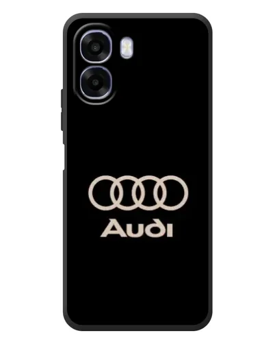 Чехол для OPPO A6x с картинкой «Audi — золотой логотип»