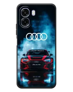 Чехол для OPPO A6x с картинкой «Audi Sport — неон»