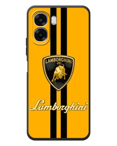 Чохол для OPPO A6x з картинкою «Lamborghini Stripe жовтий»