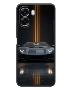 Чохол для OPPO A6x з картинкою «Lamborghini золоті лінії»