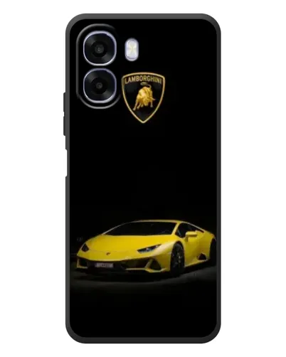 Чохол для OPPO A6x з картинкою «Lamborghini жовтий акцент»