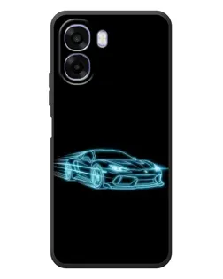 Чохол для OPPO A6x з картинкою «Неоновий контур Lamborghini»
