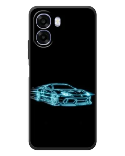 Чохол для OPPO A6x з картинкою «Неоновий контур Lamborghini»