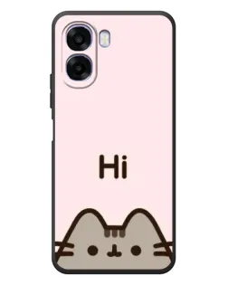 Чехол для OPPO A6x с картинкой «Пушин говорит Hi»