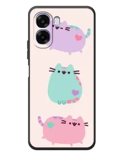 Чехол для OPPO A6x с картинкой «Pusheen трио»