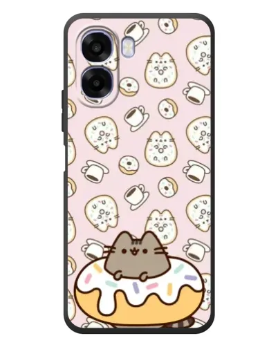 Чехол для OPPO A6x с картинкой «Пушин на пончике» Чехол для OPPO A6x с картинкой «Пушин на пончике»