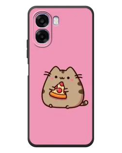 Чехол для OPPO A6x с картинкой «Пушин с пиццей»