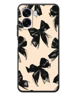 Чехол для OPPO A6x с картинкой «Паттерн черные банты» Чехол для OPPO A6x с картинкой «Паттерн черные банты»