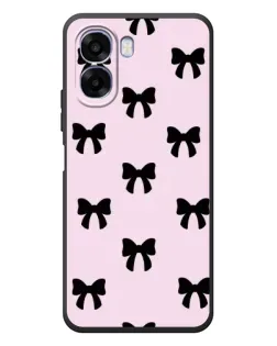 Чехол для OPPO A6x с картинкой «Черные банты Coquette»