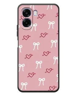 Чехол для OPPO A6x с картинкой «Сердца и банты»
