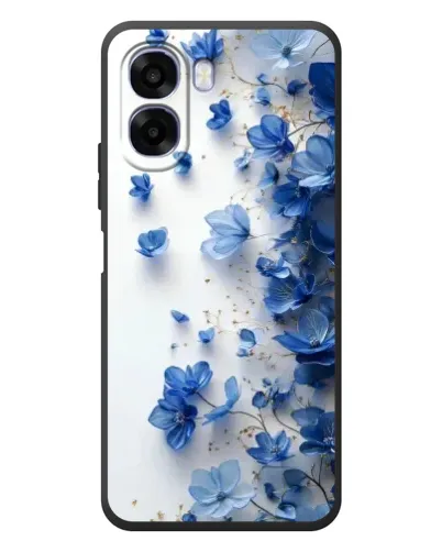 Чехол для OPPO A6x с картинкой «Голубой цветочный каскад»
