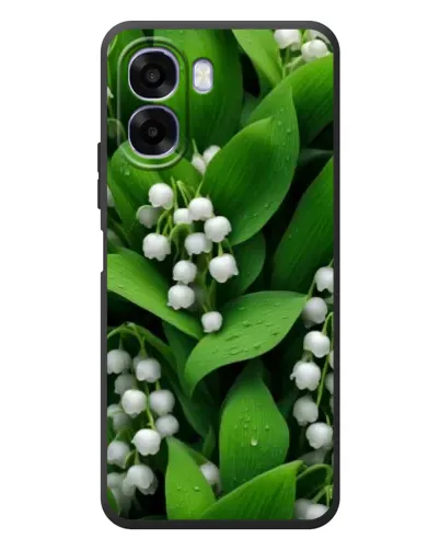 Чехол для OPPO A6x с картинкой «Ландыши в зелени»