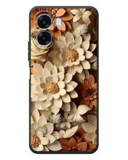 Чехол для OPPO A6x с картинкой «Бежевый флористический декор» Чехол для OPPO A6x с картинкой «Бежевый флористический декор»