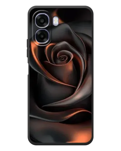 Чехол для OPPO A6x с картинкой «Шелковая черная роза»
