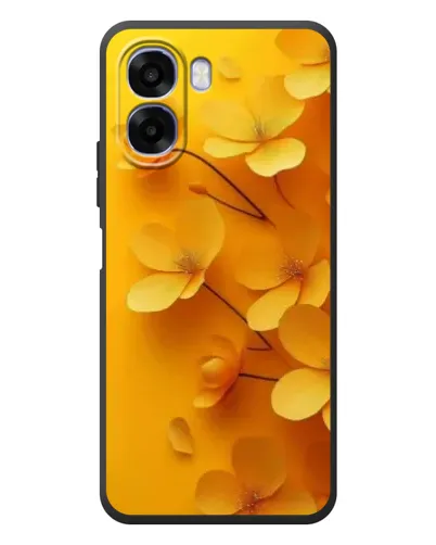 Чехол для OPPO A6x с картинкой «Золотые лепестки»