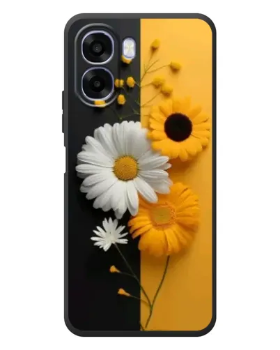 Чехол для OPPO A6x с картинкой «Подсолнух и ромашка»
