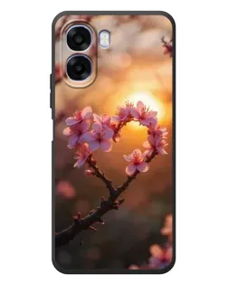 Чехол для OPPO A6x с картинкой «Розовый цвет сердце на фоне заката» Чехол для OPPO A6x с картинкой «Розовый цвет сердце на фоне заката»