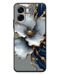 Чехол для OPPO A6x с картинкой «Белый цветок и золотой флюид» Чехол для OPPO A6x с картинкой «Белый цветок и золотой флюид»