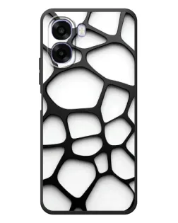 Чехол для OPPO A6x с картинкой «Белая объемная сетка» Чехол для OPPO A6x с картинкой «Белая объемная сетка»